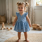 Crochet Baby Dress Pattern, Butterfly Summer Outfit For Girls