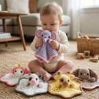 Blanket Lovey Crochet Patterns, Baby Animal Security Blanket Bundle