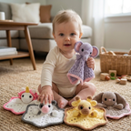 Blanket Lovey Crochet Patterns, Baby Animal Security Blanket Bundle