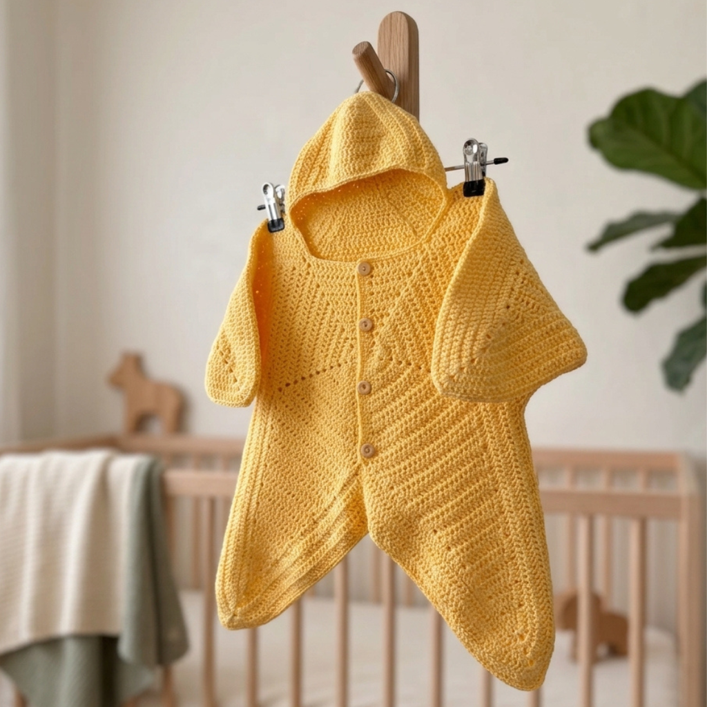 Newborn Crochet Costume Pattern, Juni Starsuit Baby Outfit