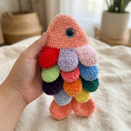 Crochet Fidget Fish Pattern, No Sew Sensory Amigurumi for Babies