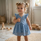 Crochet Baby Dress Pattern, Butterfly Summer Outfit For Girls