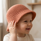 Crochet Bucket Hat Pattern, Beginner Summer Hat Project
