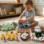 Crochet Memory Game Bundle, Montessori Amigurumi Activities For Kids
