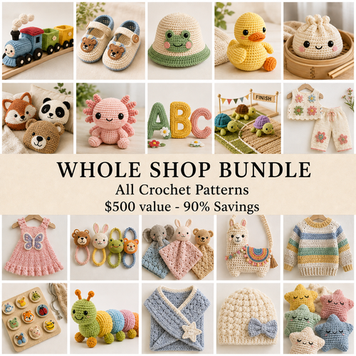 Whole Shop Bundle, All Access Pass, Lifetime Access, All Current & Future Patterns